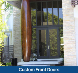 custom impact glass front doors in miami florida