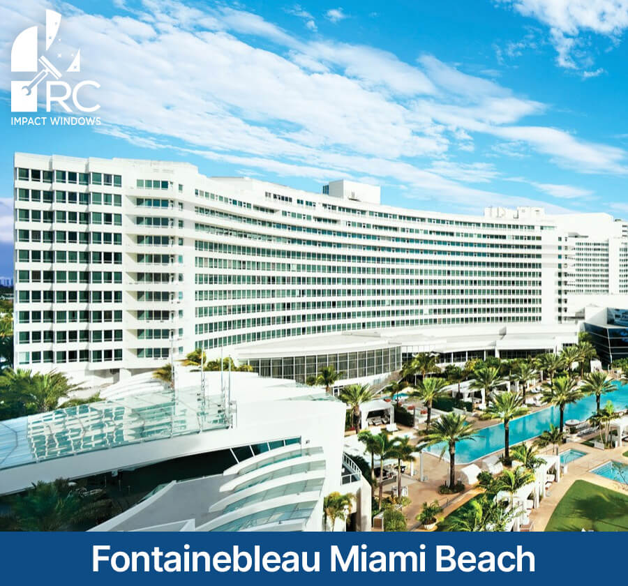 Fontainebleau Miami Beach Florida Retrofit Glass Doors Balconies Windows Resort