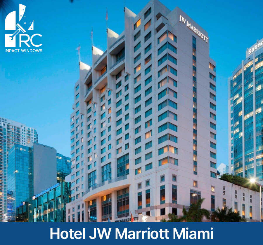 Hotel JW Marriott Miami RC Hotel Impact Windows And Glass Sliding Door Maintenance