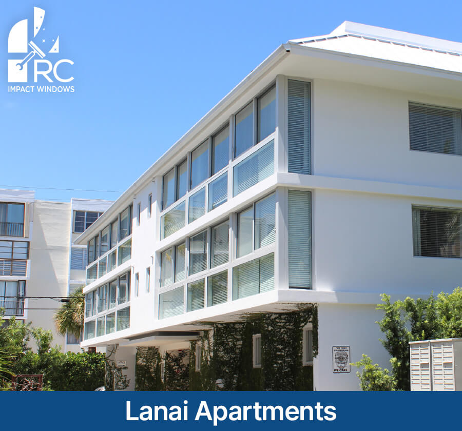 Lanai Apartments Key Biscayne Retrofit Windows and Doors Miami Florida